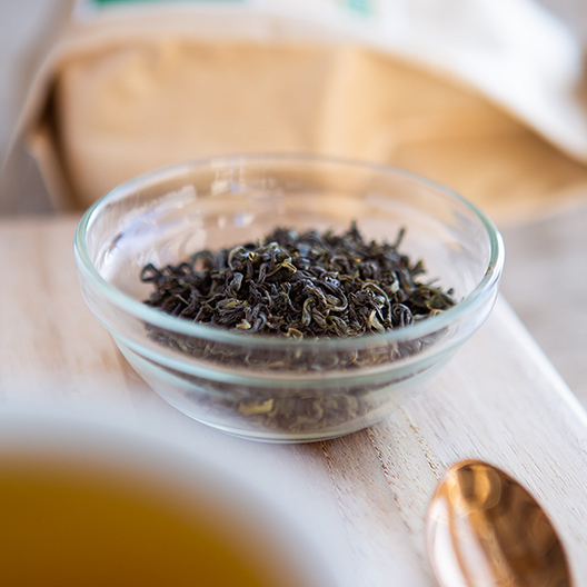 Toddy Yun Wu green tea leaves-close up